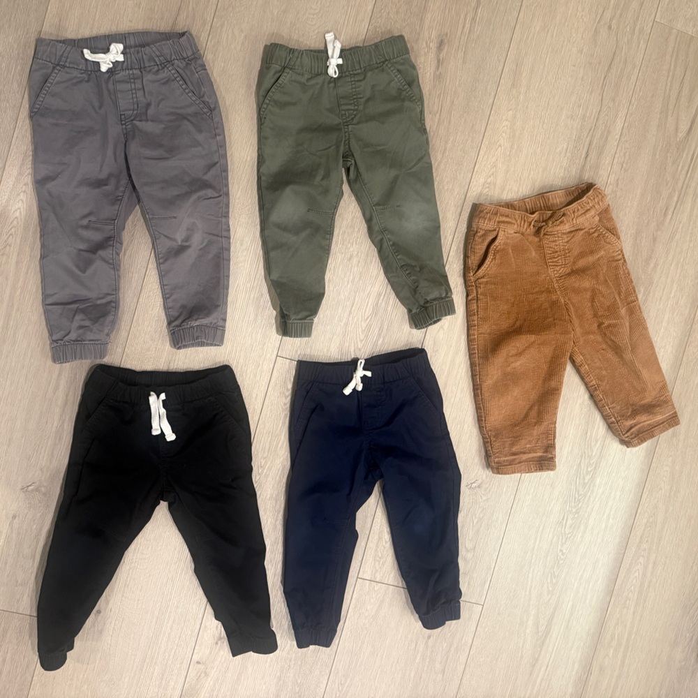 Toddler 2T Corduroy and Cotton Jogger Pants Set From Cat & Jack